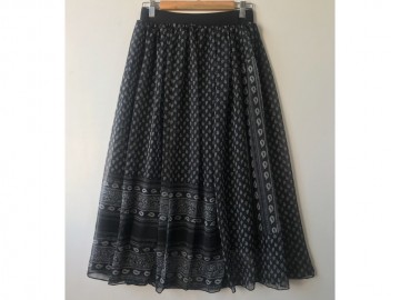 دامن حریر گلدار  قد 80  کد (40)