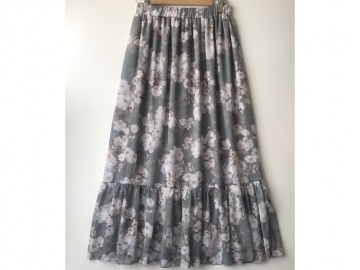 دامن حریر گلدار  قد 90 کد (345)