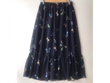 دامن حریر گلدار  قد 75  کد (305)