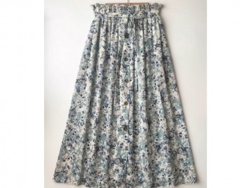 دامن دکمه دار گلدار  قد 90  کد (415)