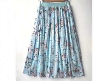 دامن حریر گلدار  قد 75  کد (463)