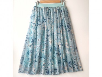 دامن حریر گلدار  قد 75  کد (268)