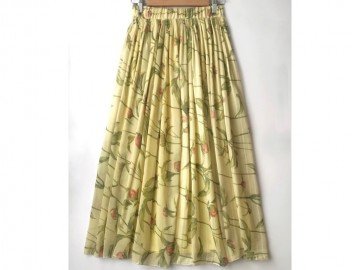 دامن حریر گلدار  قد 90 کد (465)