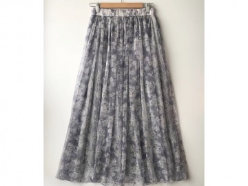 دامن حریر گلدار  قد 90 کد (270)