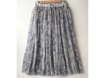 دامن حریر گلدار  قد 75  کد (270)