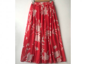 دامن حریر گلدار  قد 90 کد (457)