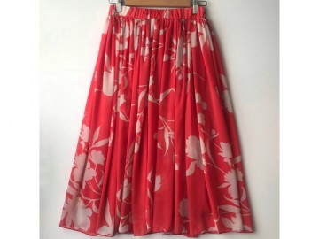 دامن حریر گلدار  قد 75  کد (457)