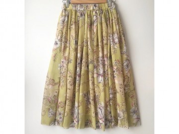 دامن حریر گلدار  قد 75  کد (451)