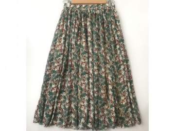 دامن حریر گلدار  قد 75  کد (541)