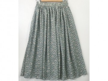 دامن حریر گلدار  قد 75  کد (548)