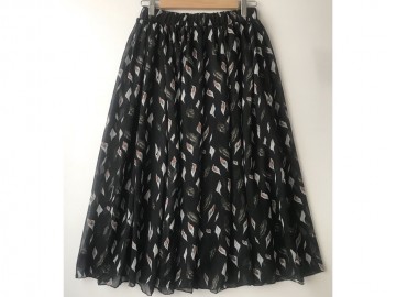 دامن حریر گلدار  قد 75  کد (531)