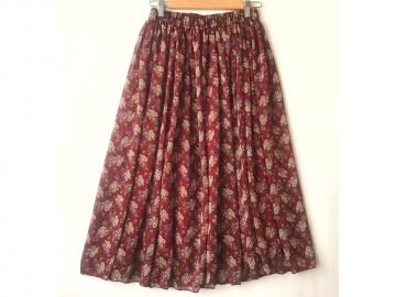 دامن حریر گلدار  قد 75  کد (503)