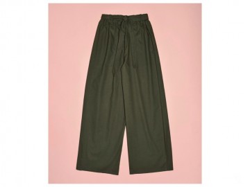 دامن شلواری لینن کد (5) زیتونی