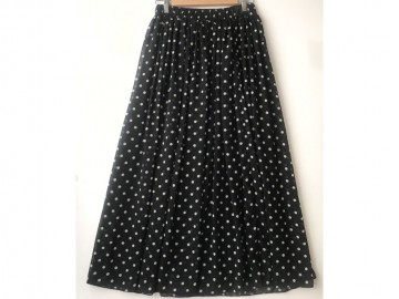 دامن حریر گلدار  قد 90 کد (517)