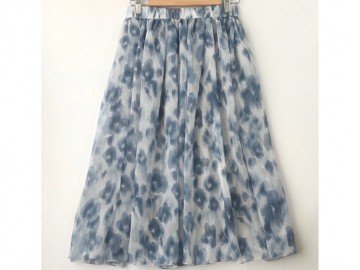 دامن حریر گلدار  قد 75  کد (533)