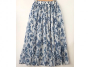 دامن حریر گلدار  قد 90 کد (533)