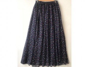 دامن حریر گلدار  قد 90 کد (511)