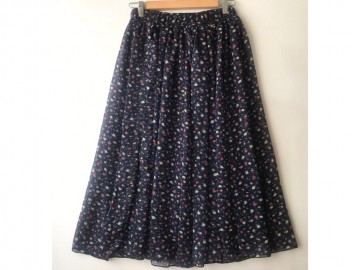 دامن حریر گلدار  قد 75  کد (511)