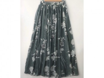 دامن حریر گلدار  قد 90 کد (544)