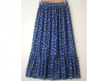 دامن حریر گلدار  قد 90 کد (602)