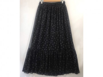 دامن حریر گلدار  قد 90 کد (615)