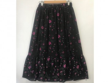 دامن حریر گلدار  قد 75  کد (617)