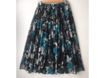 دامن حریر گلدار  قد 75  کد (644)