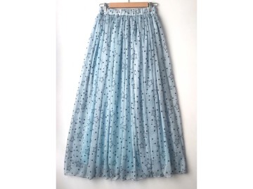 دامن حریر گلدار  قد 90 کد (627)