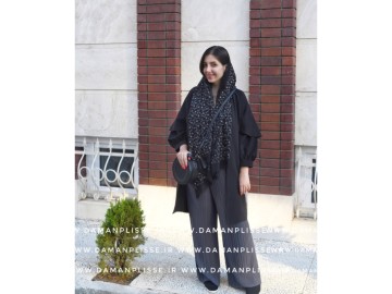 دامن شلواری طوسی