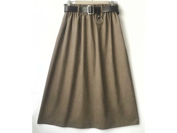 دامن میکرو نسکافه ای با کمربند قد 80