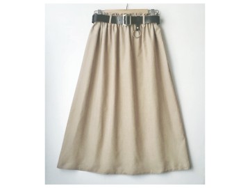 دامن میکرو کرم با کمربند قد 80