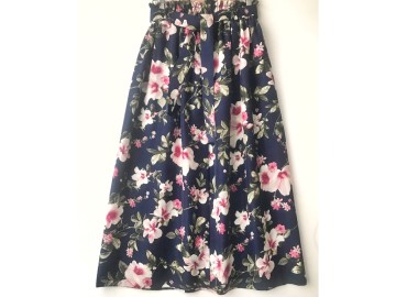 دامن دکمه دار گلدار  قد 90  کد (659)