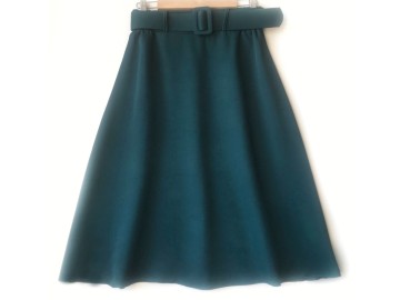 دامن  کلوش با  کمربند سبز قد 75