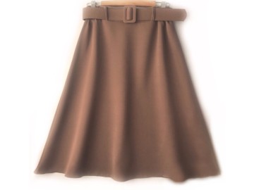 دامن  فون با  کمربند کاکائویی  قد60  كد (m)