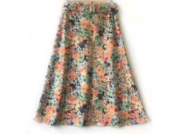 دامن  کلوش با  کمربند کد ( 729 )  قد 80