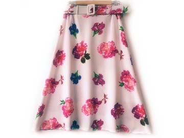 دامن  کلوش با  کمربند کد ( 727 )  قد 80