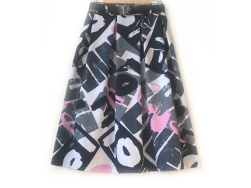 دامن پیلی  با کمربند کد  ( 005 )  قد 75