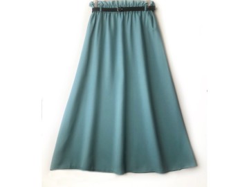 دامن   سبزابی کد A  فون  با کمربند قد 90