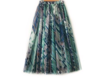 دامن حریر گلدار  قد 90 کد (845)