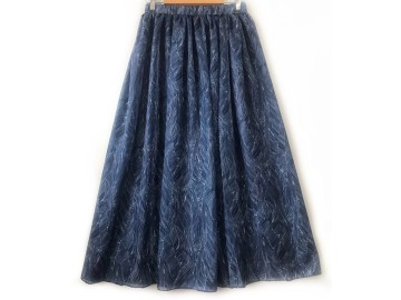 دامن حریر گلدار  قد 90 کد (835)