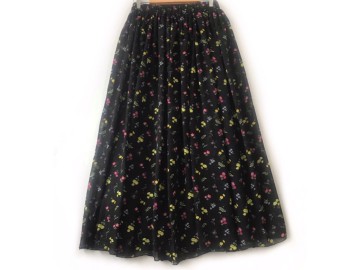 دامن حریر گلدار  قد 90 کد (842)