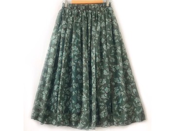 دامن حریر گلدار  قد 75  کد (831)