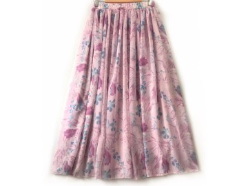 دامن حریر گلدار  قد 90 کد (841)