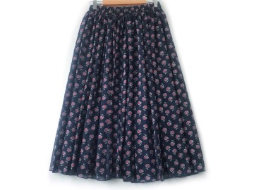 دامن حریر گلدار  قد 75  کد (848)