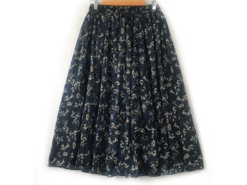 دامن حریر گلدار  قد 75  کد (839)