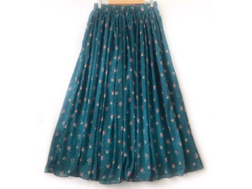 دامن حریر گلدار  قد 90 کد (834)