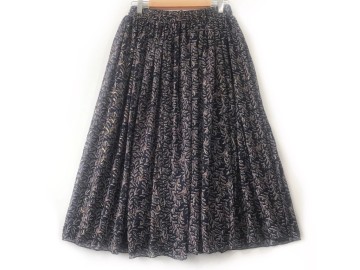 دامن حریر گلدار  قد 75  کد (855)