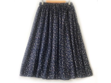 دامن حریر گلدار  قد 75  کد (851)