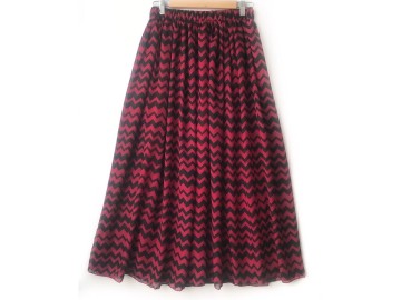 دامن حریر گلدار  قد 90 کد (622)