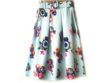 دامن پیلی  با کمربند کد  ( 719 )  قد 75